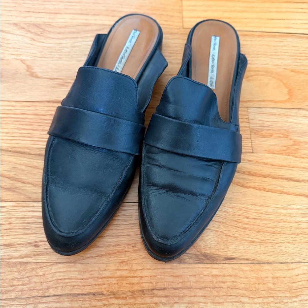 & Other Stories Black Leather Women's Slip-on Loafers Size 41/10.5